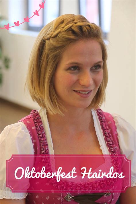 frisuren für dirndl kurze haare|dirndl frisuren für oktober.